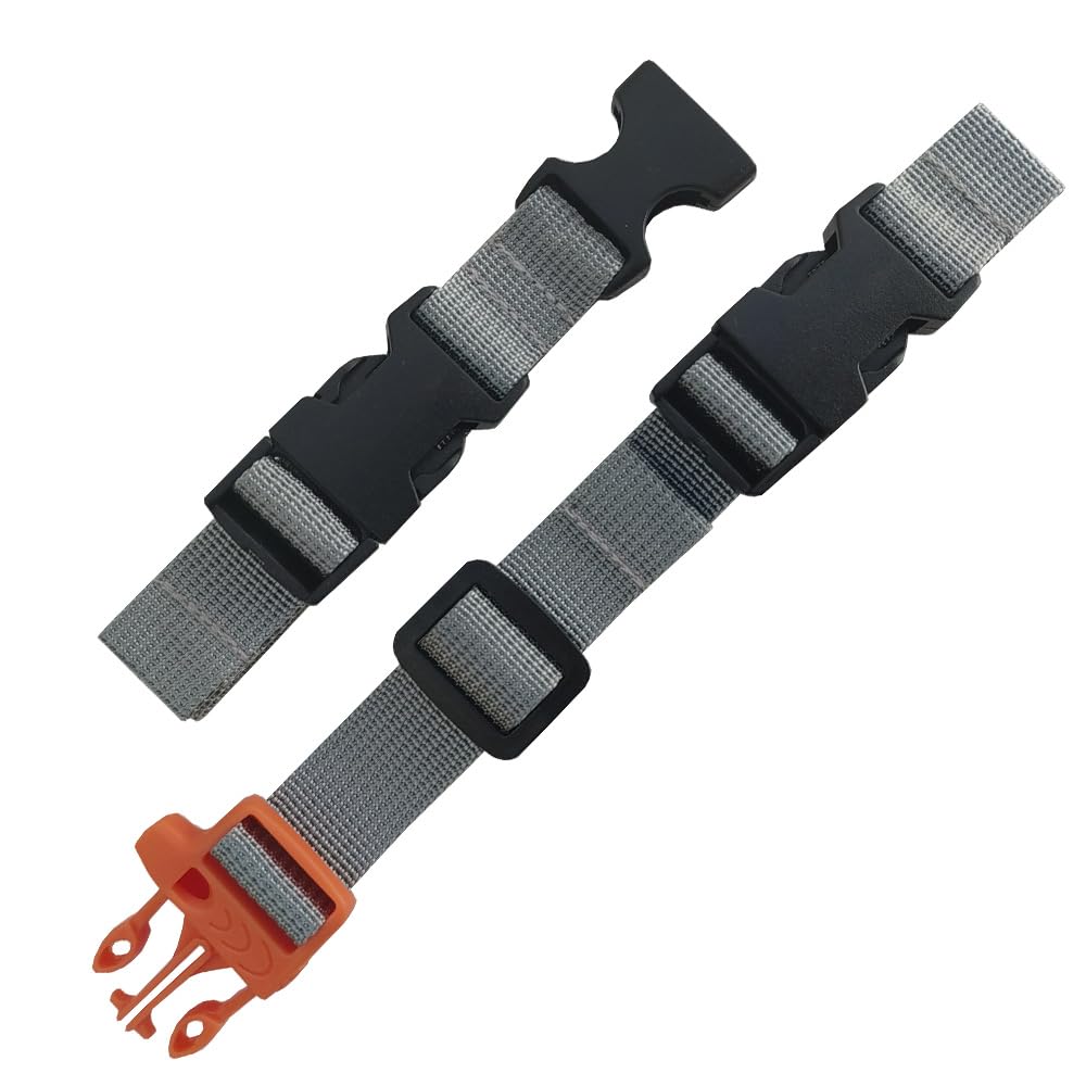 HDHYK Backpack Chest Strap - Nylon - Adjustable Universal Chest Strap (Grey)