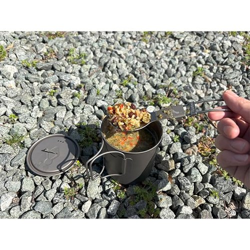 TOAKS Ultralight 450ml Titanium Cup – Camping Mug with Foldable Handles, 48g, Backpacking & Hiking Gear