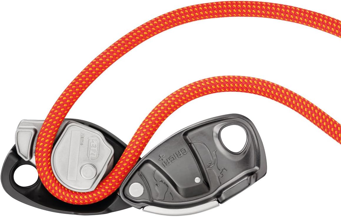PETZL GRIGRI+ Belay Device with Cam-Assisted Blocking and Anti-Panic Handle, Suitable for Learners and Intensive Use