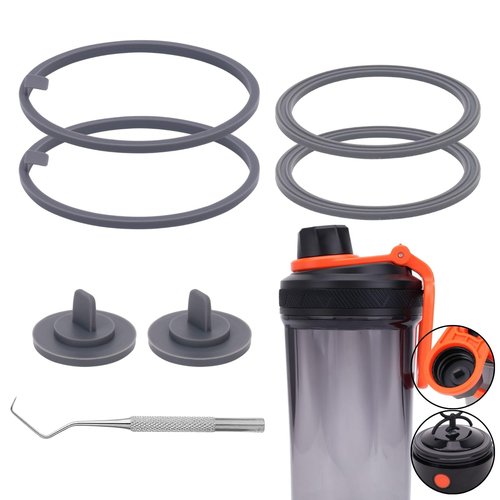 YINORD Gasket Replacement for VOLTRX Electric Protein Shaker Bottle, Shaker Bottle Gasket Silicone Sealing Ring Seal Parts Replacement,Compatible with VOLTRX USB Rechargeable Mixer Cup (7)