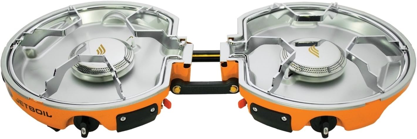 Jetboil Genesis 2-Burner Propane Stove Grey/Orange Black One Size
