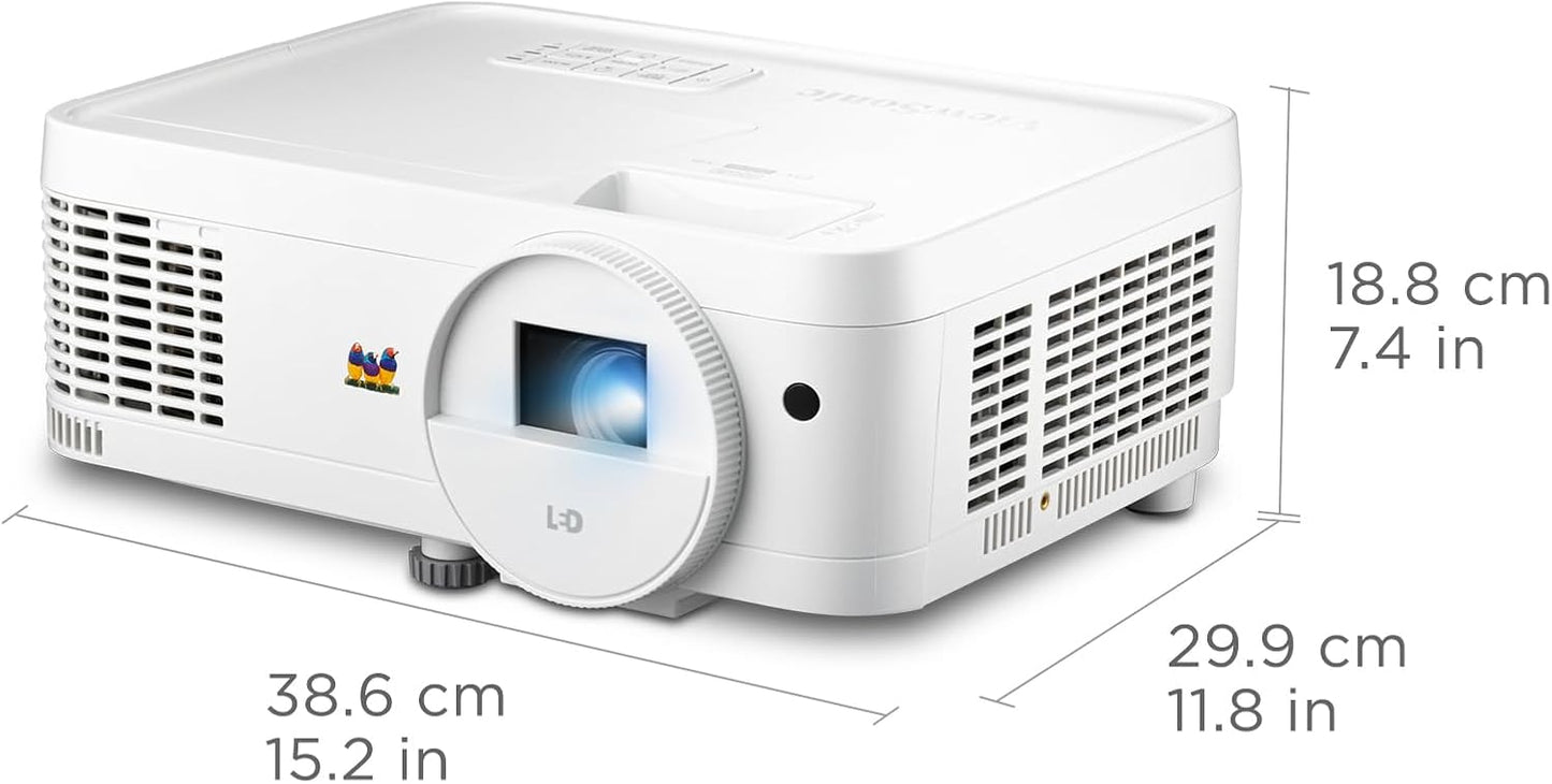 Viewsonic LS510WH-2 3000 Lumens WXGA Laser Projector with Wide Color Gamut and 360-Degree Orientation for Business and Education