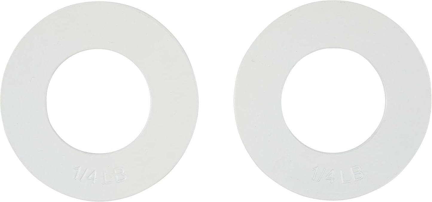 Fractional Weight Plates - 2 Each of 1/4, 1/2, 3/4, 1 lb. Total Set of 8 by Trademark Innovations
