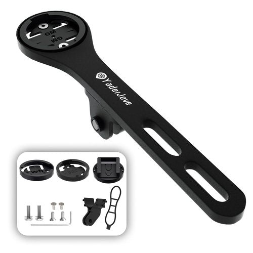 Bike Computer Mount - Out Front Mounts for Road Bikes Integrated Handlebar, Aluminium Alloy GPS Computer Combo Mount & GoPro Full Range