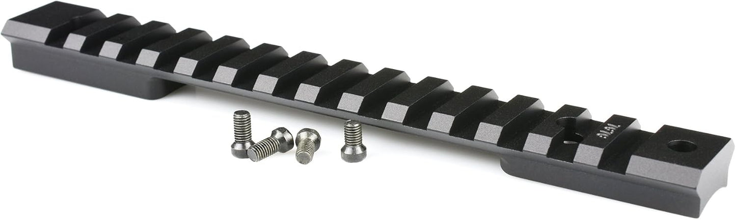 WARNE 7699M Savage AXIS Mountain Tech Tactical Rail, Tapered 6-48 Screws, 7075/T6 Aluminum, Fits Picatinny and Weaver Style Mounts
