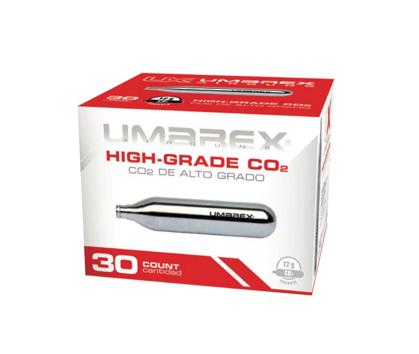Umarex High-Grade CO2 Cartridges for Pellet Guns, BB Guns and Airsoft Guns, 12 Gram (Pack of 30)