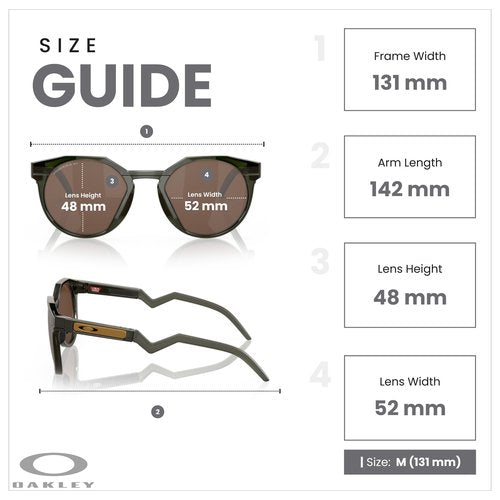 Oakley OO9242 HSTN 924203 52MM Olive Ink/Prizm Tungsten Round Sunglasses for Men + Bundle Accessory Leash Kit, Microfiber Pouch