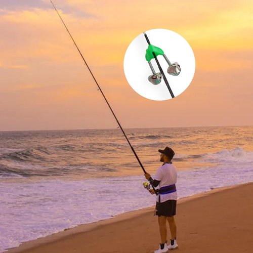 QHAJRYYC 10 Pcs Plastic Fishing Rod Alarm Bell, Bells Fishing, Bells for Fishing Poles, Bell Alert for Fishing Pole, Fishing Rod Bells, Bell for Rods, Fish Bells for a Fishing Pole