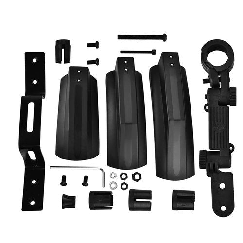 Kuuleyn Fat Bike Fenders, Bike Mud Guard, Bike Mudguard Set, Bicycle Front Back Rear Tire Mud Guard Kit Quick Release Bike Mudguard Mountain Bike Fender for Outdoor Cycling