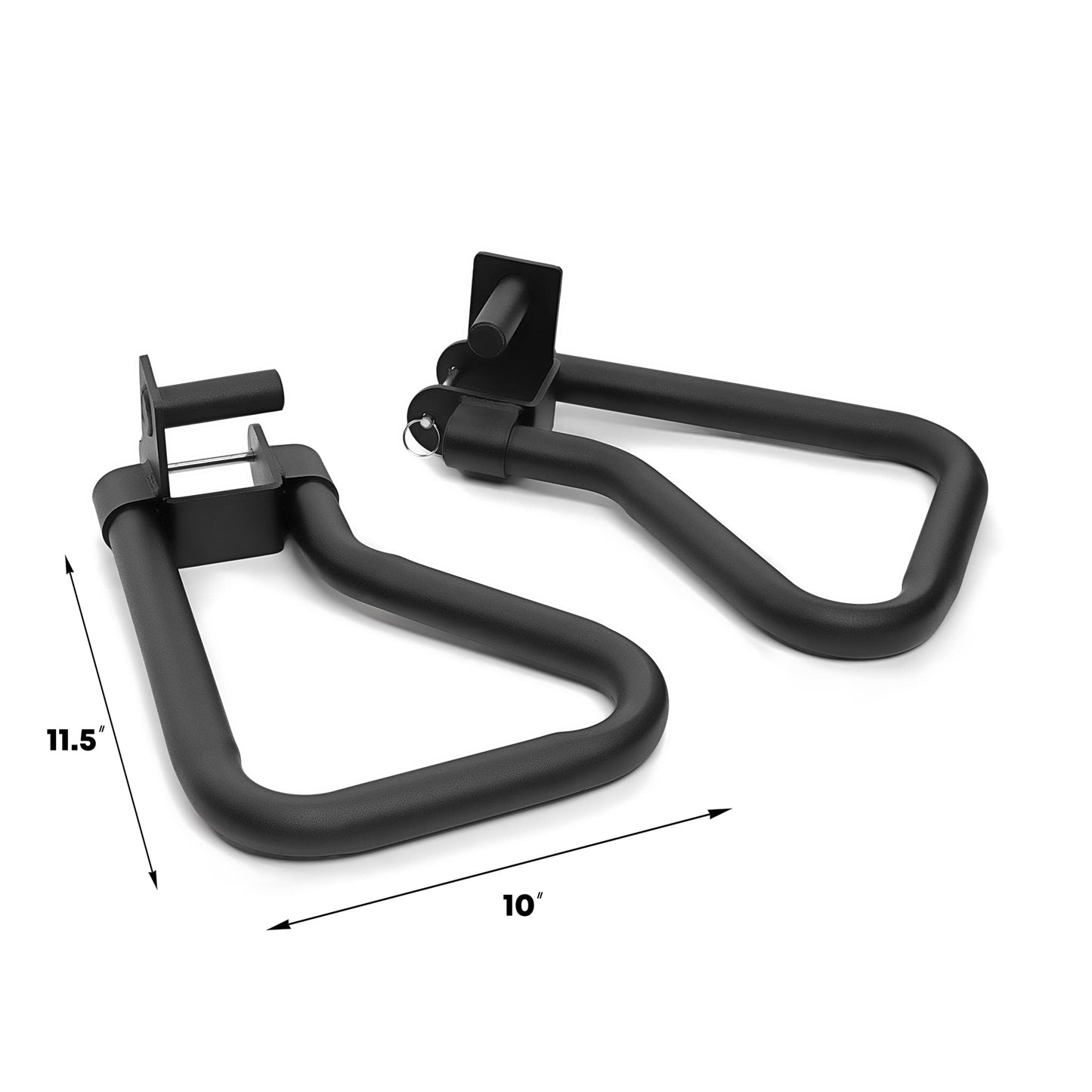 AmStaff Fitness Dip Bar Attachment for Squat & Power Rack - Compatible for (2x2 – 2.5x2.5 – 3x3)" Tube with 1-Inch Hole Racks - (Pair) (2.5"x2.5" Tube Racks)