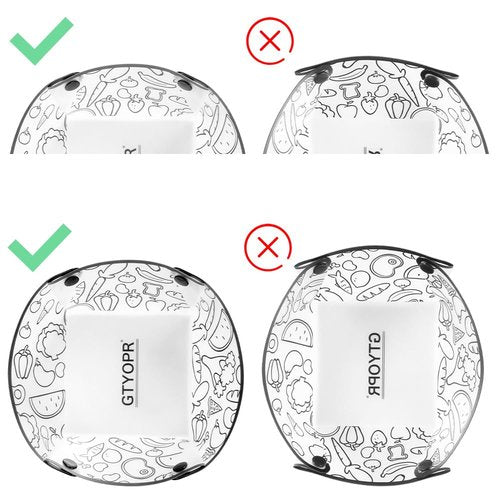 GTYOPR Collapsible Bowl Set of 12 Pieces, Portable Food Grade Camping Plates Tableware, Plastic Folding Bowls For Outdoor Family Travel Picnic(6.8 * 6.8 * 1.5in)