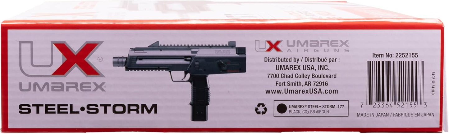 Umarex Steel-Storm .177 Caliber BB Gun Air Pistol, Black