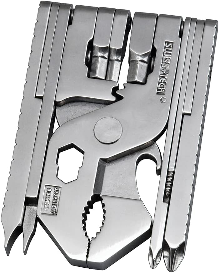 SWISS+TECH ST53130 Pocket Multi-Tool Kit (22-in-1) Tool with Wrenches, Allen Drivers (Single Pack)