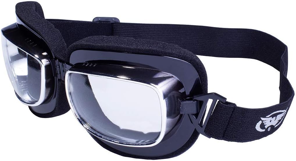Global Vision Eyewear Retro Joe Goggles with Spring Hook Pouch