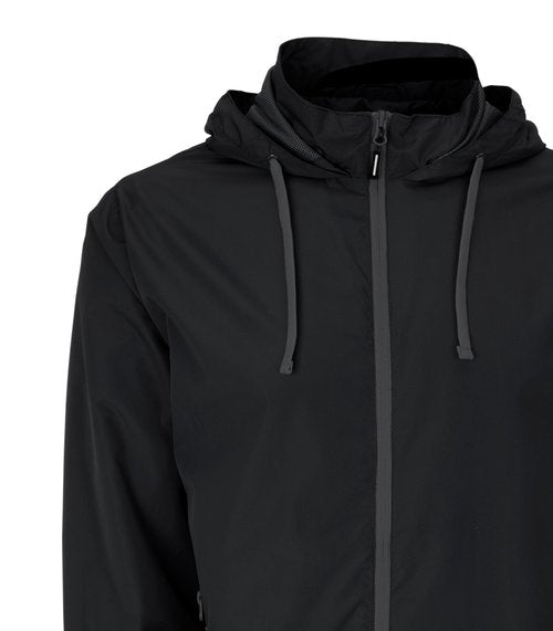 Vantage Apparel Men's Collegiate Premium Lightweight Packable Hooded Wind Jacket, Army Black Knights, Black, Large