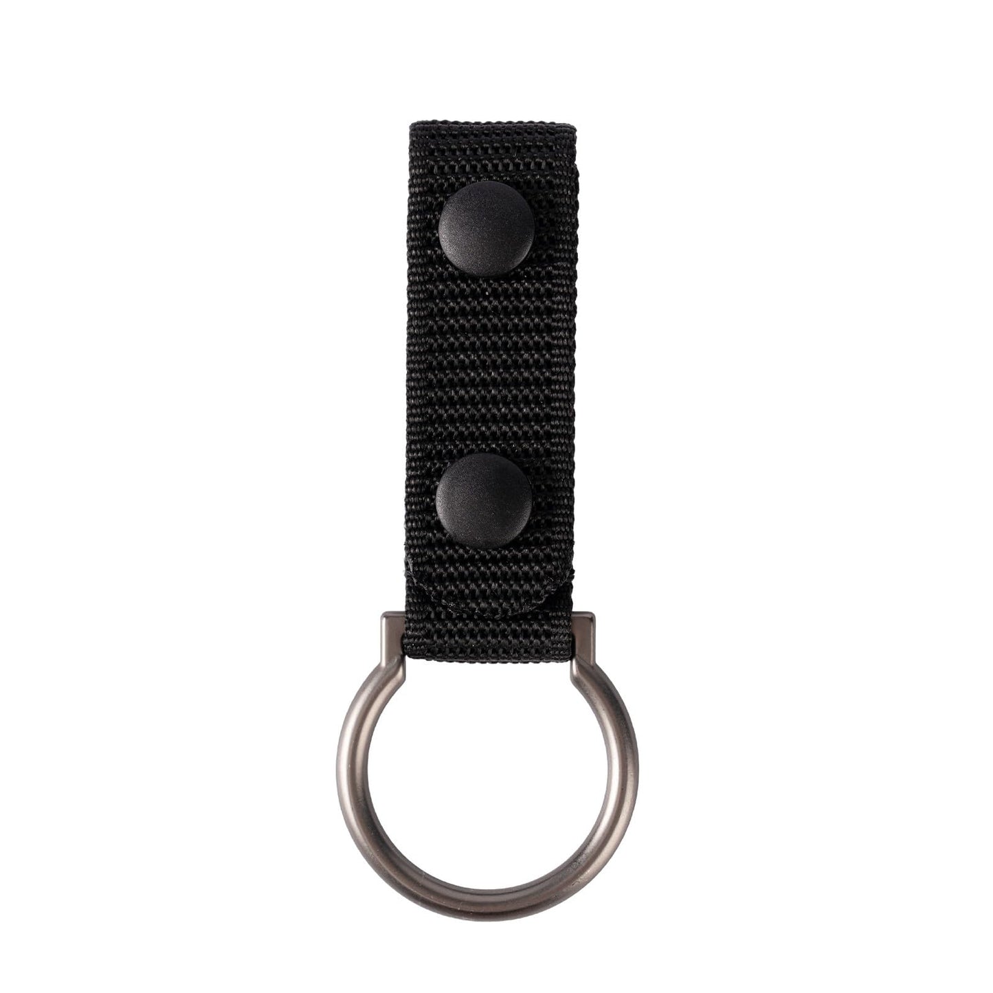 TACNEX Side Handle Baton Holder D/C Cell Flashlight Carrier 1.5" Metal Ring Police Stick Holster Nylon Strap Duty Belt Keeper