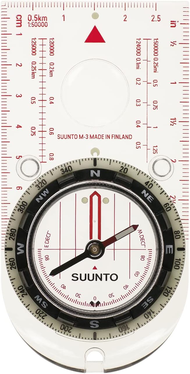 Suunto White Compass - Precision Navigation Tool for Outdoor Adventures