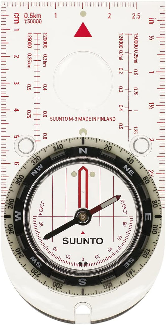 Suunto White Compass - Precision Navigation Tool for Outdoor Adventures
