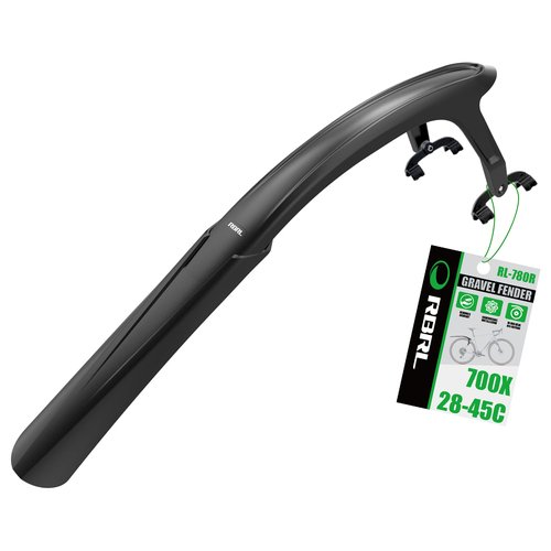 RBRL Bike Fender, Quick Release Bike fenders for Gravel and Road Bike, Adjustable Bicycle Fenders 28'', Full Cover Thicken & Widen, Rear Mud Guard for Tire Width: 28-45mm（Rear）