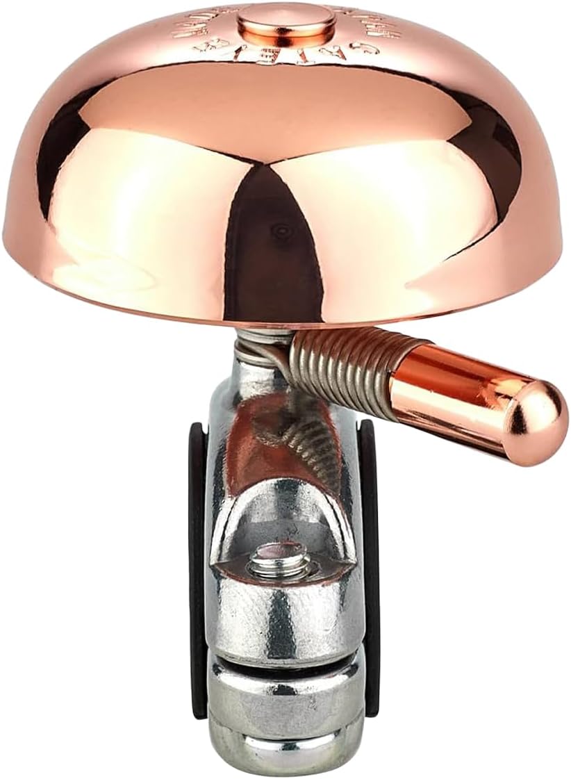 CATEYE OH-2200 Yamabiko Bicycle Bell – Classic Brass Bike Bell with Loud 85 Decibel Sound for Safety, Fits Road, MTB, Kids Bikes, Aluminum Bolt-on Design