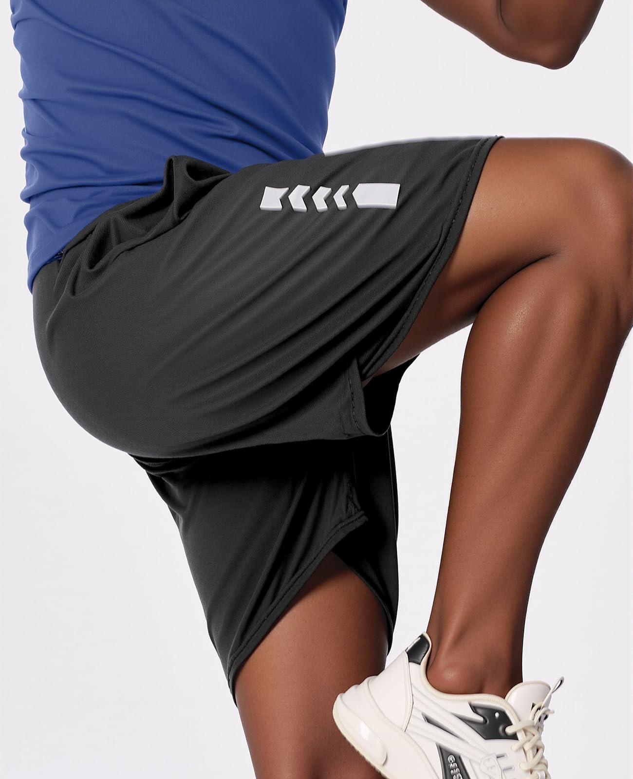 persimar Men’s Gym Shorts Athletic Running Workout Basketball Casual Sport Short for Men Quick Dry with 2 Pockets