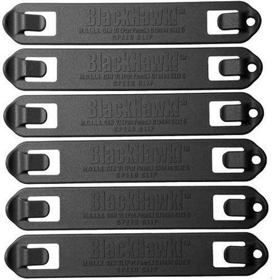 BLACKHAWK Speed Clips (6-Pack #7), Black