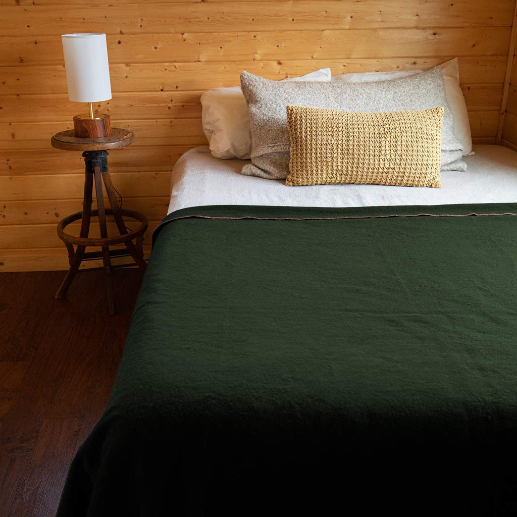 Arcturus Olive Green Wool Blanket and Carry Straps Bundle