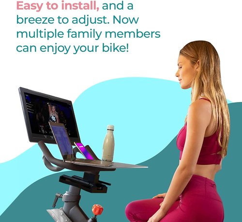 Handlebar Adjuster Compatible with The Peloton Bike and Bike + - Ride with Better Posture - No More Back, Neck and Shoulder Pain - Handlebar Extender Compatible with all Peloton Bike Models