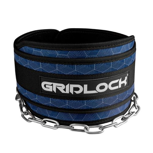 GRIDLOCK GEAR Dip Belt for Weight Lifting & Pull Ups - Neoprene Weighted Pull Up Belt with 36" Long Chain, Secure Closure | No Sliding Down | Versatile Gym Weight Belt for weighted Dips, Pull-ups, Squats - Enhanced Color Design