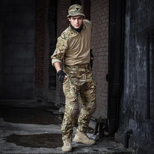 IDOGEAR OUTDOOR Men’s G3 Combat Uniform Tactical Camouflage Apparel Set For Hunting Airsoft Paintball Milsim With Knee Pads(camo camo,XX-Large)