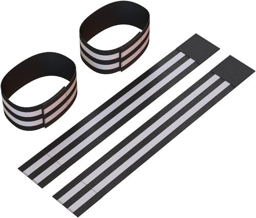 High Visibility Reflective Ankle Bands (4-Pack) | Safety Gear for Jogging, Cycling & Walking