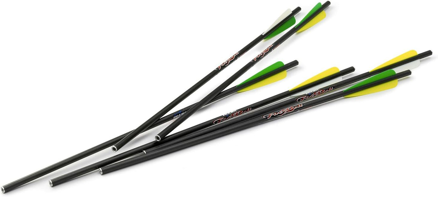 Excalibur Firebolt 20" Carbon/Illuminated Carbon Lightweight Crossbow Arrows for Use on EXO-Traditional Series Crossbows