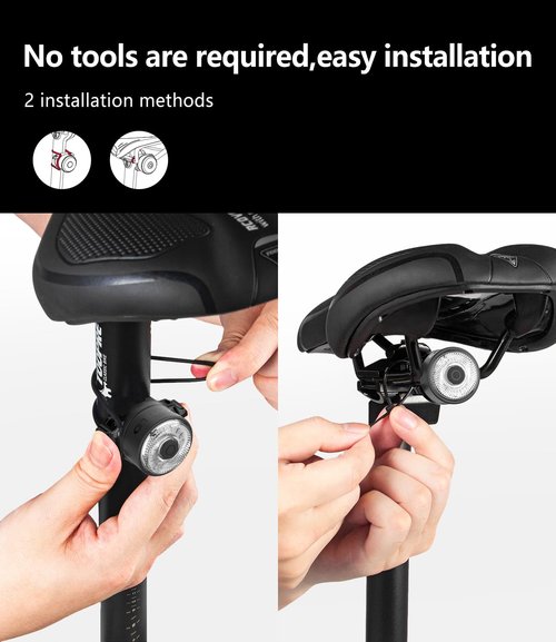 TOWILD TL03 Bike Tail Light Smart Brake Sensing Bike Rear Lights,Team Up with Same Frequency Auto On/Off Flash Strobe Safety Red Taillight for Road Cycling Commuting
