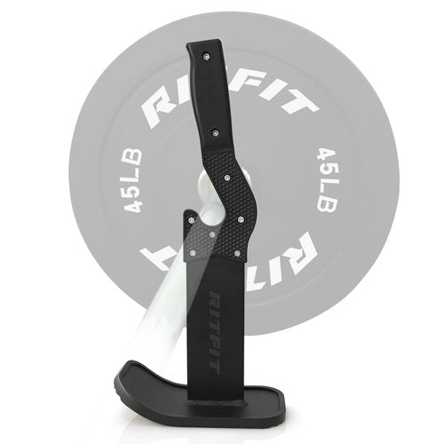 RitFit Barbell Jack Deadlift Stand Bar With Non-slip Handle and Base, 660LB Capacity, Metal, Standard Finish