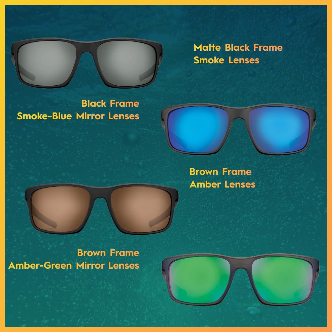 Flying Fisherman Rip Current Polarized Sunglasses with AcuTint UV Blocker for Fishing and Outdoor Sports