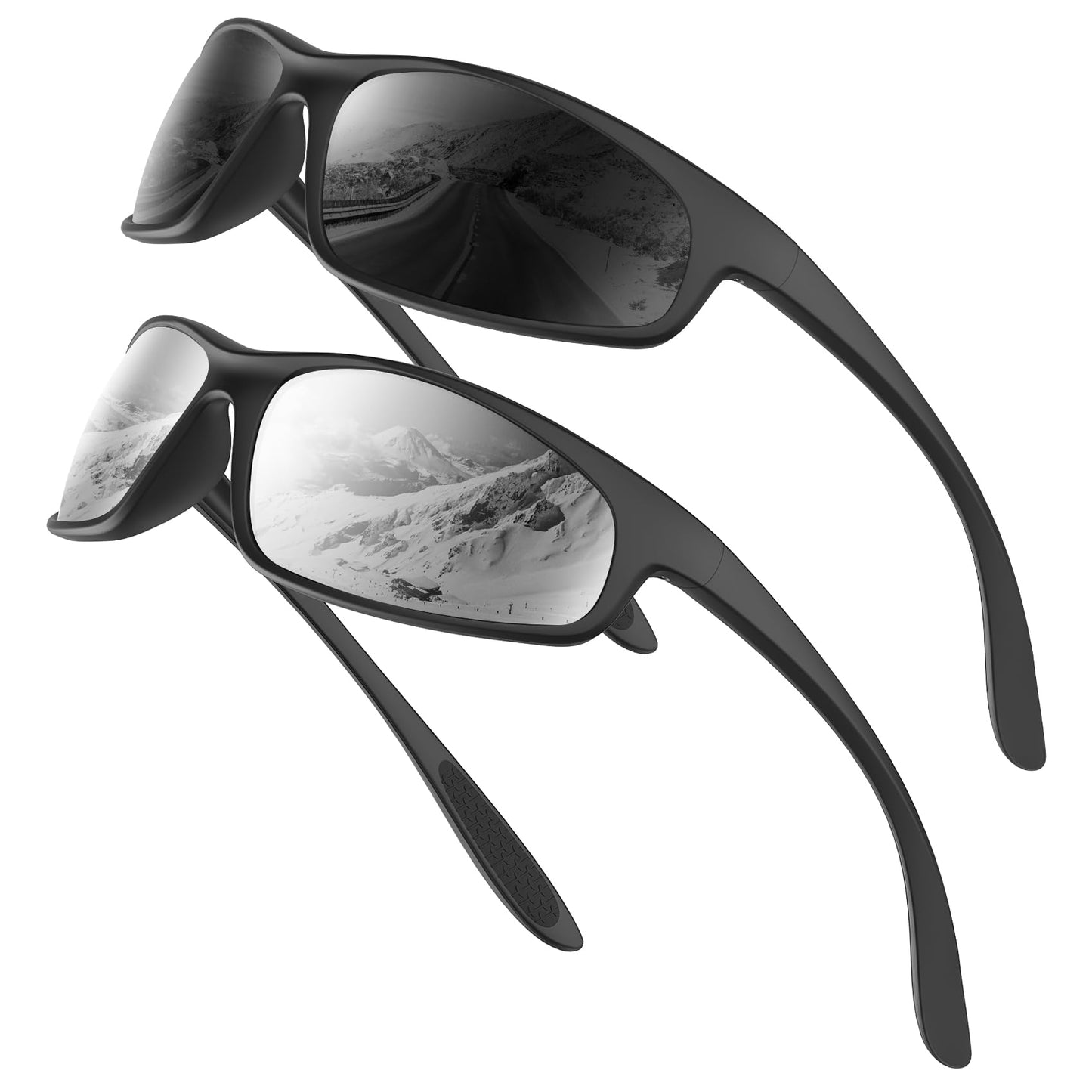 KALIYADI Mens-Sunglasses Polarized Sunglasses-Men Sports: Sport Sun Glasses for Running Cycling Fishing with UV Protection