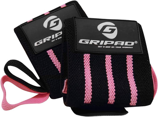 12" x 3" Weight Lifting Support Wrist Wraps, Strong Wrist Wraps, 2 Thumb Loops – Great for Weightlifting, Powerlifting, Bodybuilding, Strength & Cross-Training.