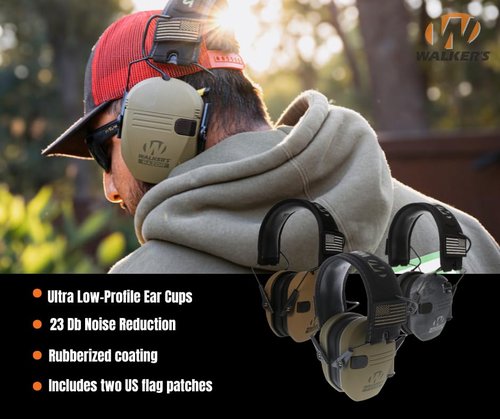 Walker's Razor Patriot Electronic Muff - Kryptek