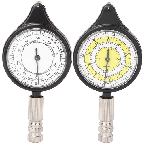 MOUMOUTEN Map Measurer, Old Fashioned Mini Outdoor Map Measurer Distance Caculator Mapping Tool, Measures The Distance Between 2 Points in Map, for Hiking, Camping, Traveling