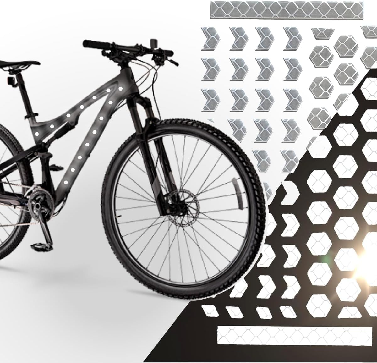 330 Reflective Stickers for Hard Surfaces Oval 5 Pack - Bicycle Frame, Helmet, Stroller, Scooter, Pedals - 5 Sheets - 3.5 x 5.5 Inch Sheet - 150 Retro Reflective Stickers 330 Candle Power