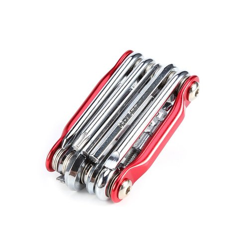 Yunir Bike Repair Tool Kit, 11 In 1 Portable Multi Function Bicycle Accessories with Chain Clamps, Firm Wrench, Screwdriver, Straight Screwdriver, Hex Key Wrench, Yunircg8xwq49e1