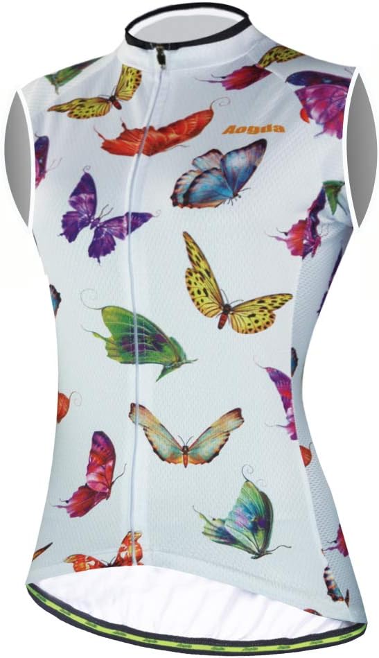 Aogda Sleeveless Cycling Jerseys Women Bike Tops Team Biking Shirts Bicycle Vests Clothing