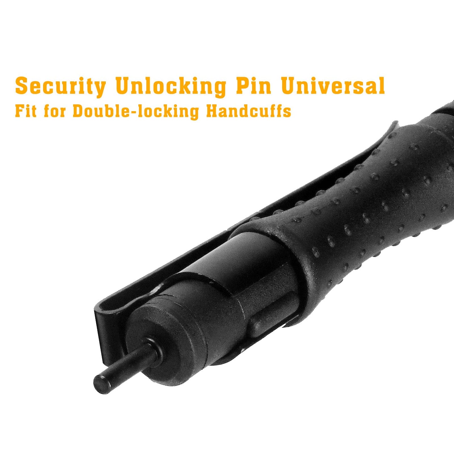 JOTOVO Pocket Key Universal Round Handcuff Key, Police Cuff Keys 4 Inch with Clip for All Standard Series Hand cuffs