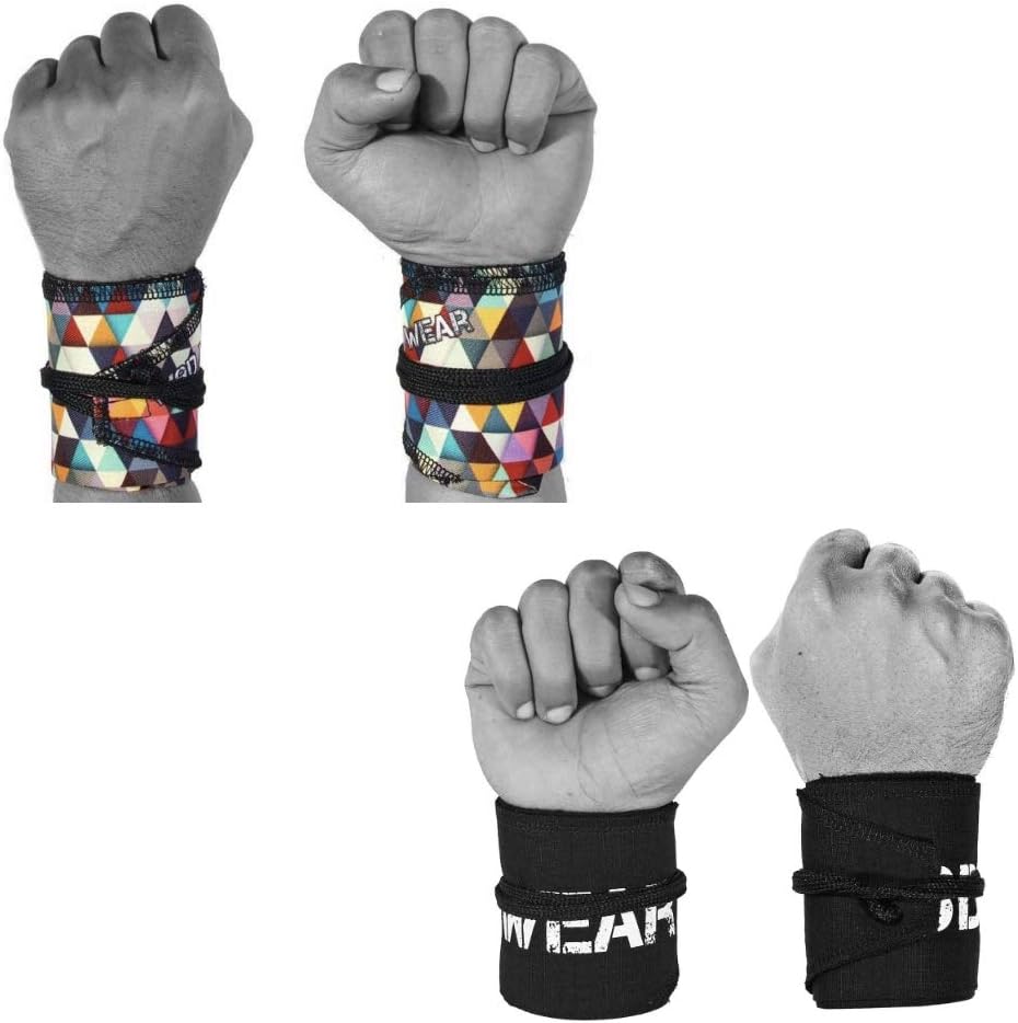 Powerlifting Wrist Wraps for Strength Training & CrossFit - One Size Fits All