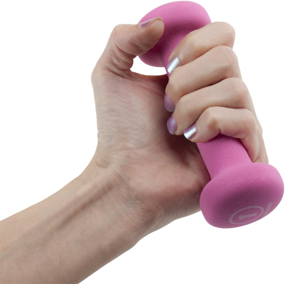 Crown Sporting Goods Neoprene Body Sculpting Hand Weights (1-Pair)