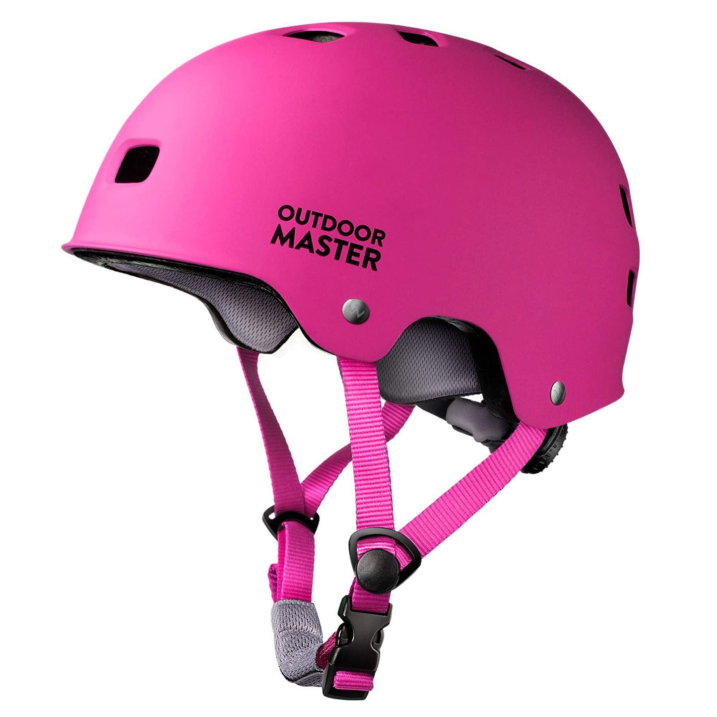 OutdoorMaster Skateboard Cycling Helmet - Two Removable Liners Ventilation Multi-Sport Scooter Roller Skate Inline Skating for Kids, Youth & Adults - XS - Pink