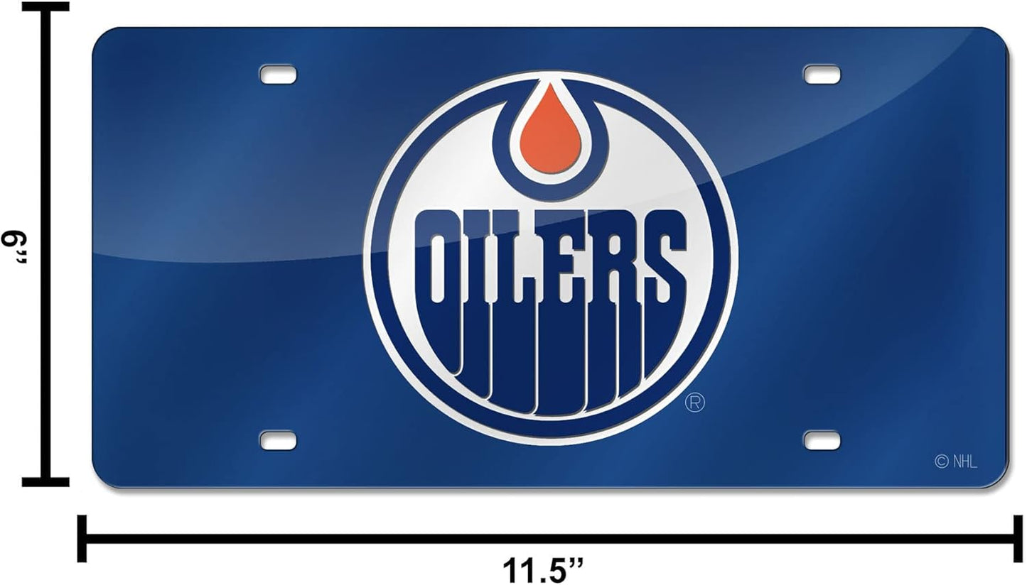 NHL Anaheim Ducks License Plate Tag - Laser Inlaid Metal Car Accessory