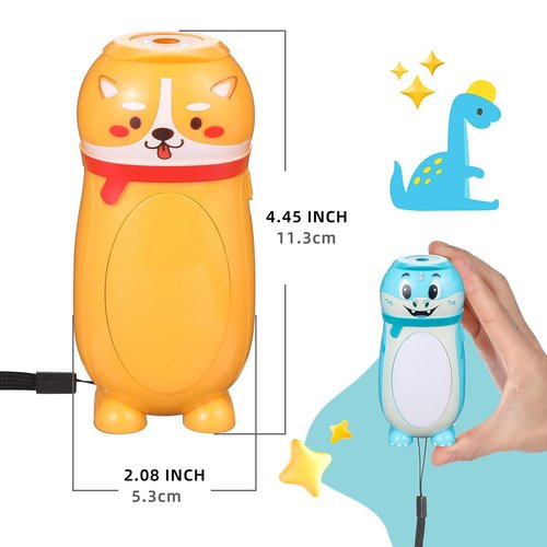 Hilngav 4 Pack Small Mini LED Flashlights for Kids - Cute Small Animal Flashlight - 2 in 1 Camping Lantern Flashlight - Christmas Gifts Stocking Stuffers for Boys Girls