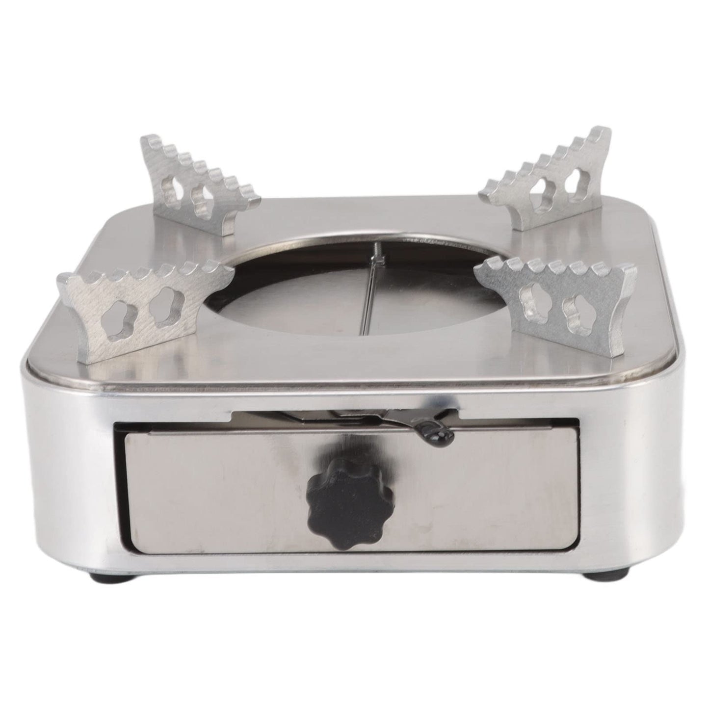 Alcohol Stove,Backpacking Stove,Portable Alcohol Stove Camping,Stainless Steel Silver One Piece Design Drawer Structure Spirit Burner for Home Outdoor Hiking