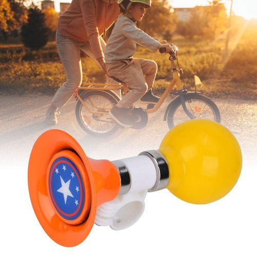 CHICIRIS Kids Bike Horn, Bike Horn Kids, Kids Bike Horn Warning Bell, Bicycle Horn, for Boys Girls Kids Bike Accessory (Orange)